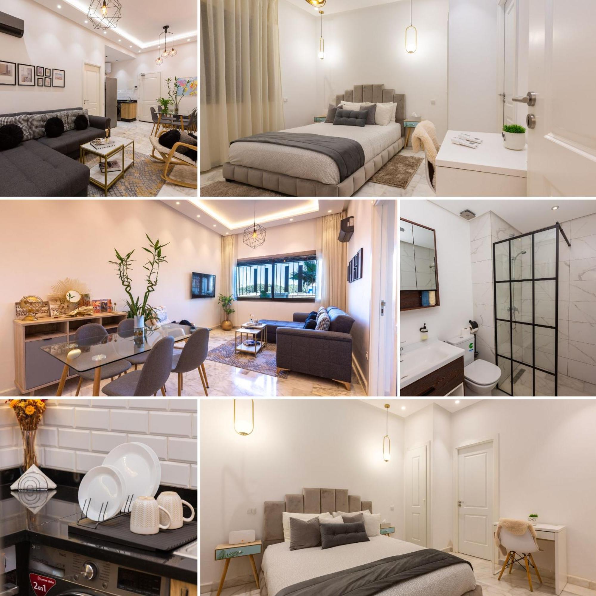 Airport Apartment Suite Casablanca Free Wifi Modern Confort Calme Derroua Exteriör bild